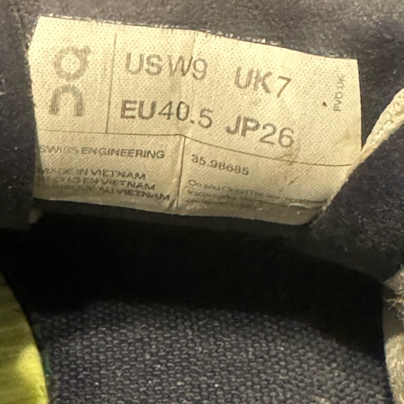 On Cloudflow Meadow White 35.98685 Speedboard Women's 9 Men’s 7.5 Running Shoes - Picture 16 of 16